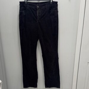 NYDJ  Charcoal Grey Corduroy Trousers size 14